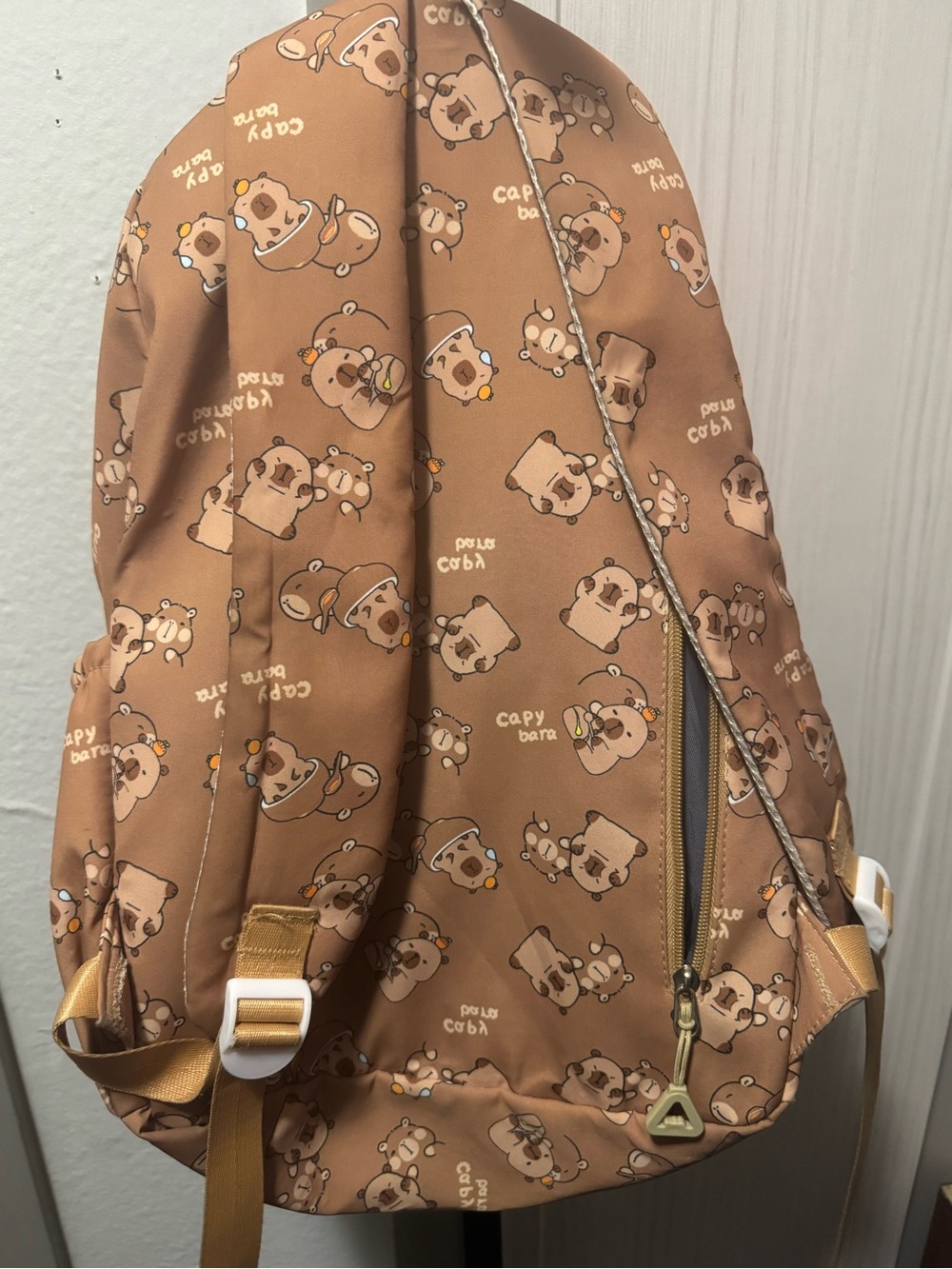 Capybara Brown Cartoon Backpack - Picture 4 of 9